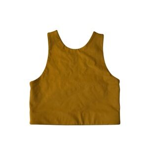Girlfriend Collective Dylan Sports Bra in Saddle